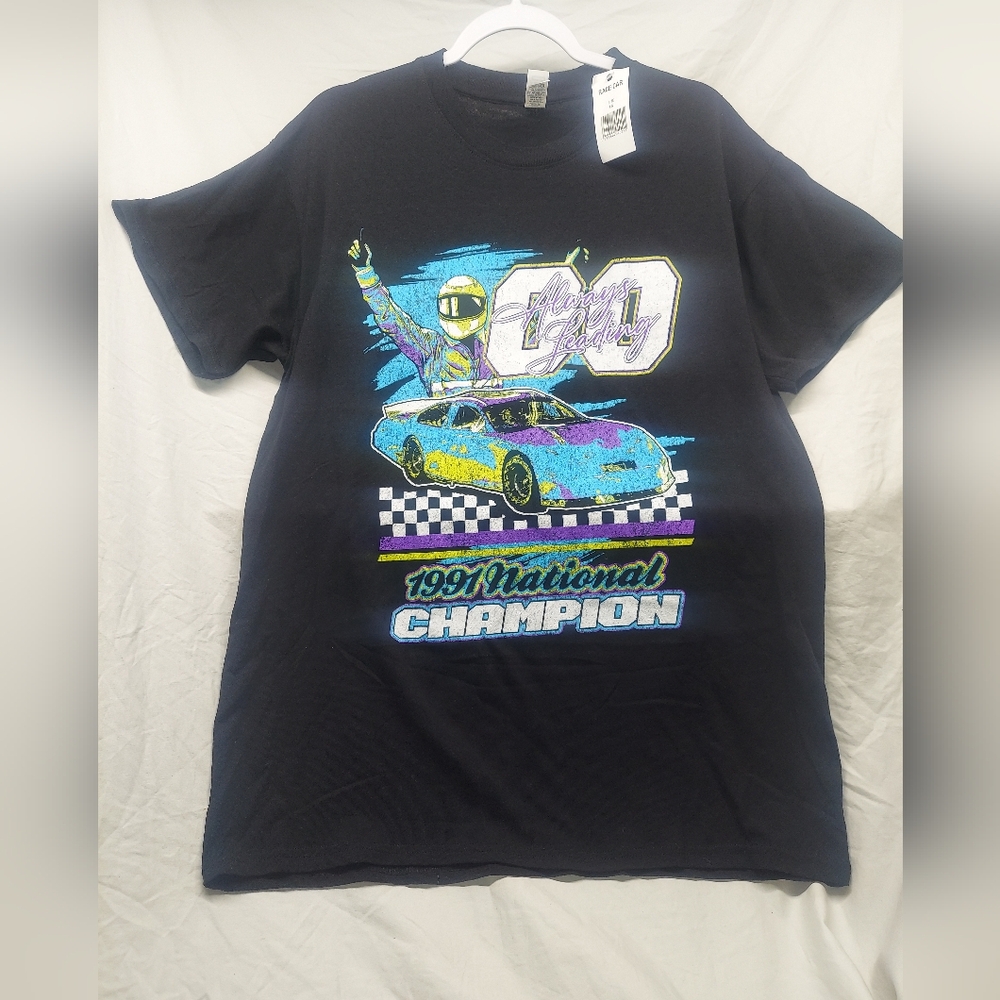 Always Leading 1991 National Champion T-shirt Racing Size Large NWT